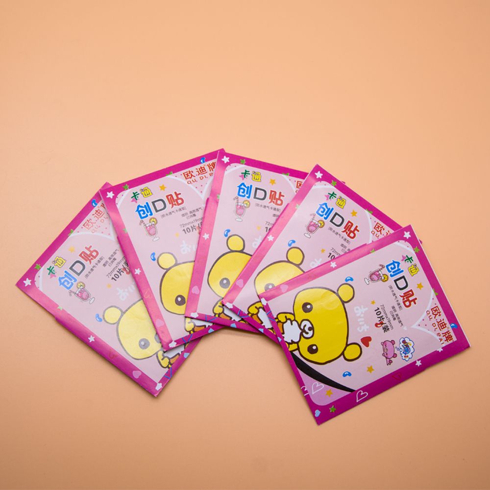 Hemostasis Medical Adhesive Strips Aid First Stickers Aid Band Z722 Dressings Sterile Cartoon Bandage Plaster 50Pcs Wound Cute