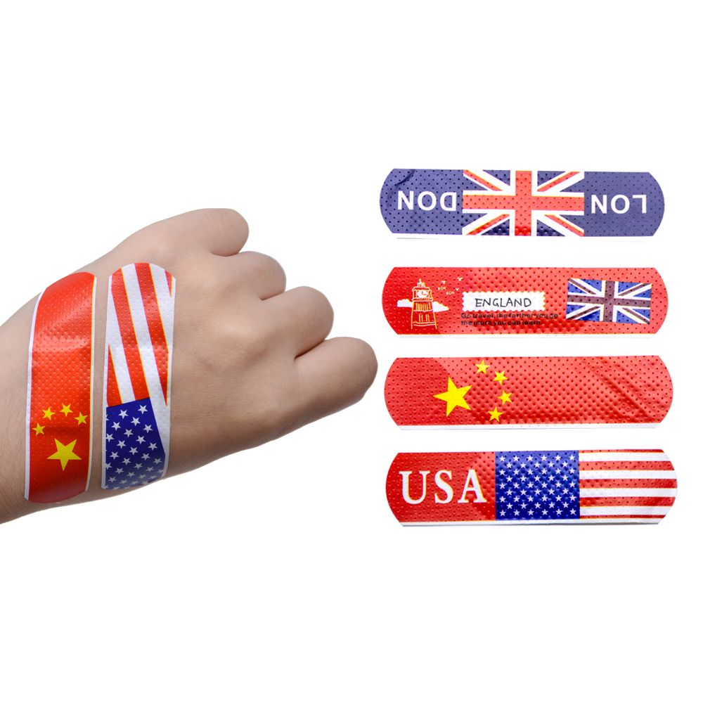 Hemostasis Medical Adhesive Strips Aid First Stickers Aid Band Z722 Dressings Sterile Cartoon Bandage Plaster 50Pcs Wound Cute