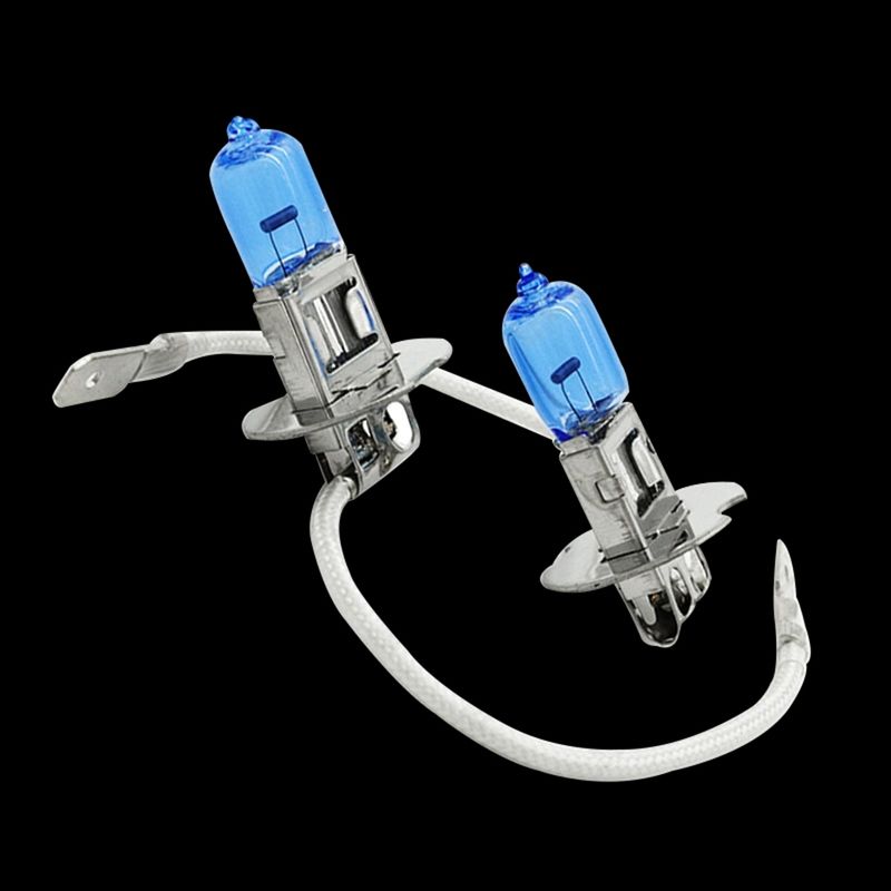 2Pcs H3 Xenon Halogen Car Super White Light-White Light