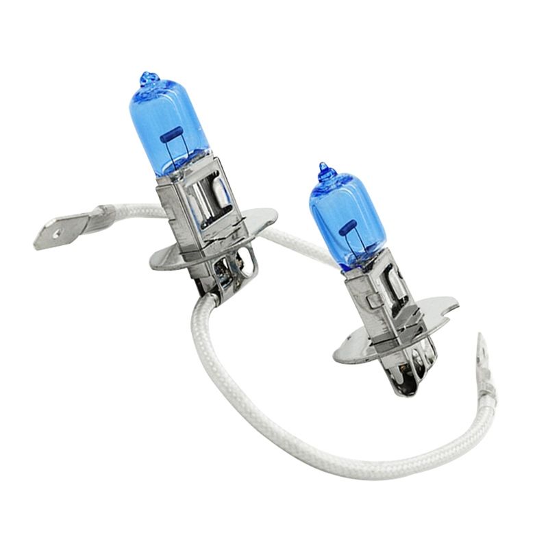 2Pcs H3 Xenon Halogen Car Super White Light-White Light