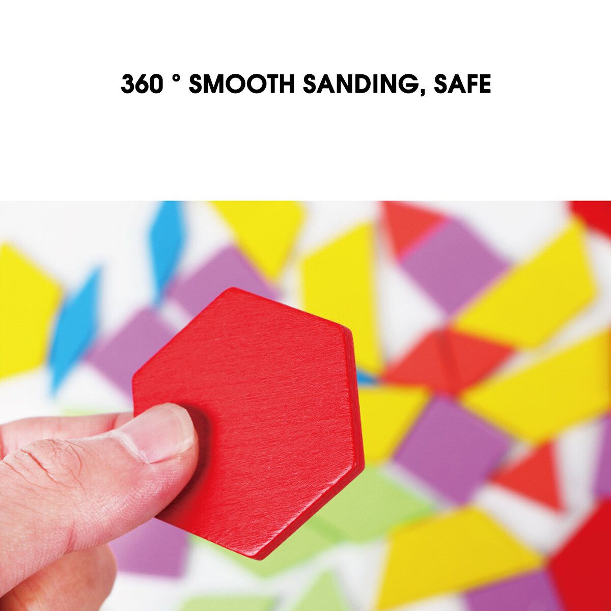 155PCS Creative Shape DIY Wooden Puzzles Montessori Learning Toys