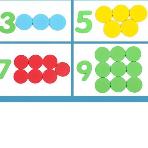 KIDS LEARNING DIGITAL CALCULATION COUNTING COLOUR DISCS WITH ARITHMETIC SYMBOLS