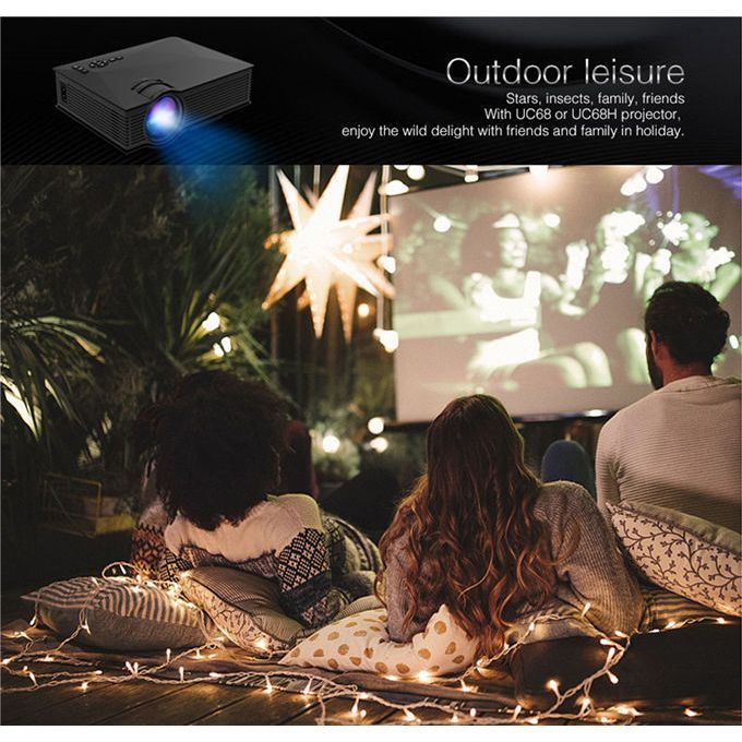 Max 150 "HD Large Screen TV Multimedia Home Theatre 1800 Lumens Led Projector