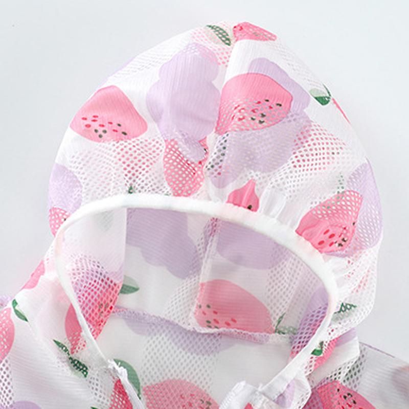 Summer Jacket Hoodies Baby Girl Sun Protection Clothing Sweatshirt with Zipper Cardigan Baby Coat Outerwear Boys Children's Kids