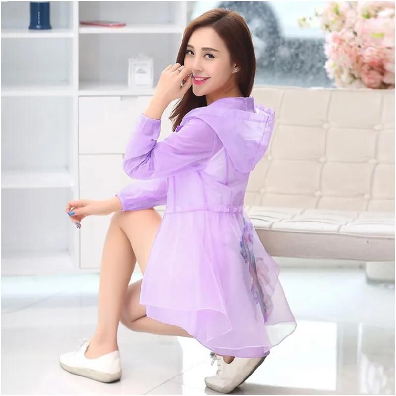 New 2022 Sun Protection Clothing Mid-Length Women's Summer   Outdoor UV Protection Breathable Cycling Jacket Thin Windbreaker
