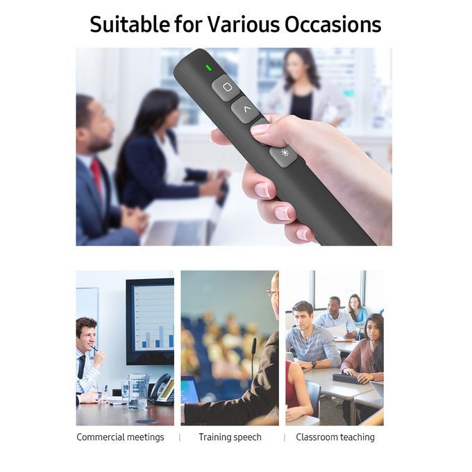 2.4GHz Wireless Presenter Remote Pointer Presentation