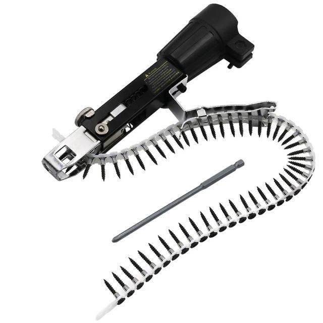 Automatic Chain Nail Gun Adapter Screw Gun For Electric Woodworking Tool Power Woodworking Tool