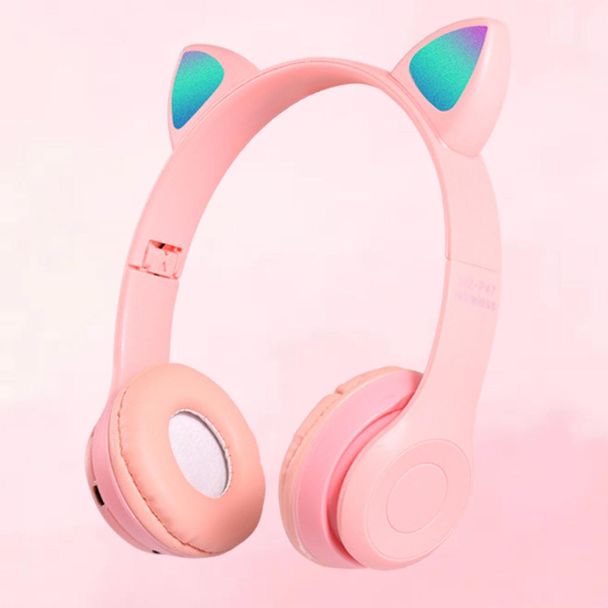 Cat Ears Wireless Headset Stereo Stereo Music Unique For Pink