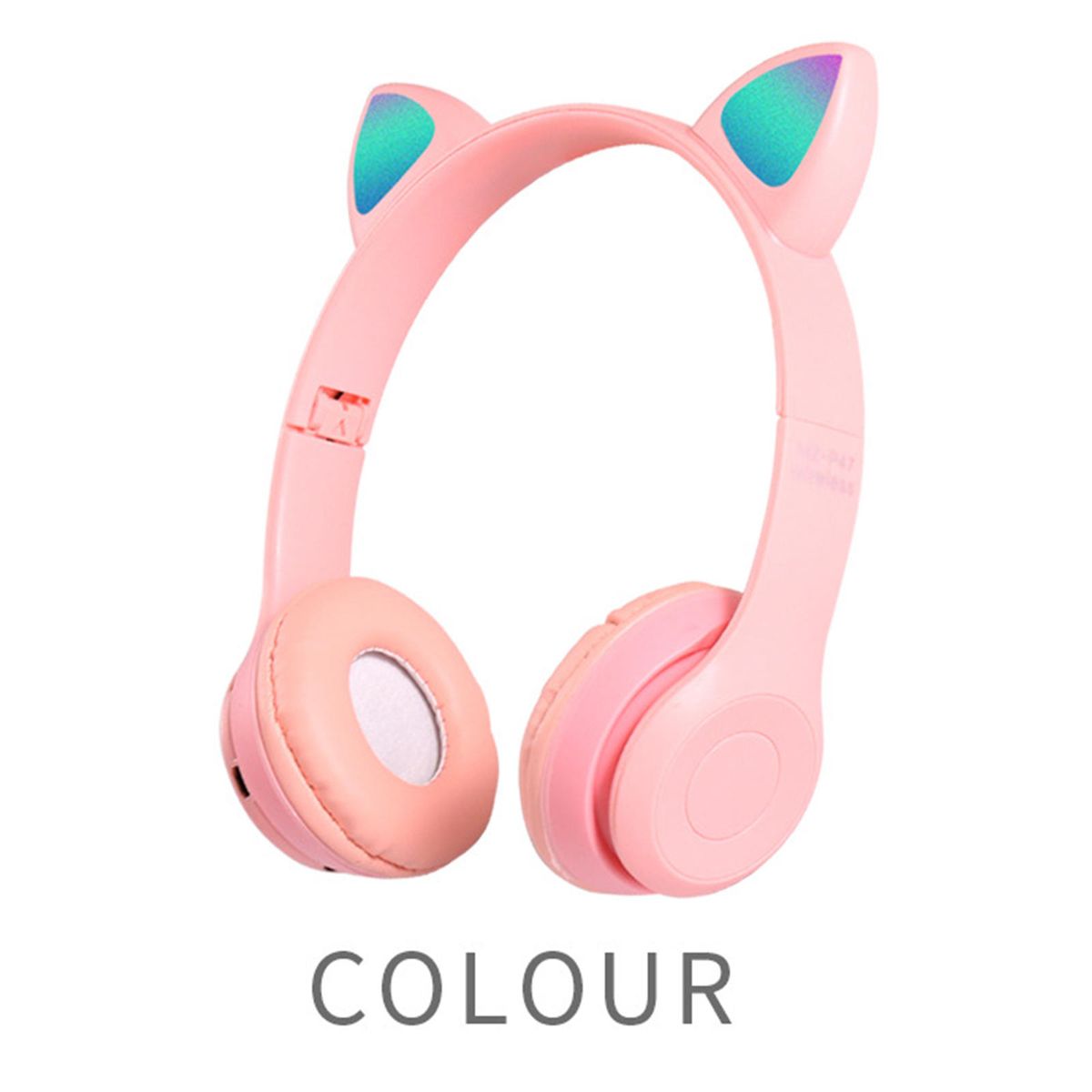 Cat Ears Wireless Headset Stereo Stereo Music Unique For Pink