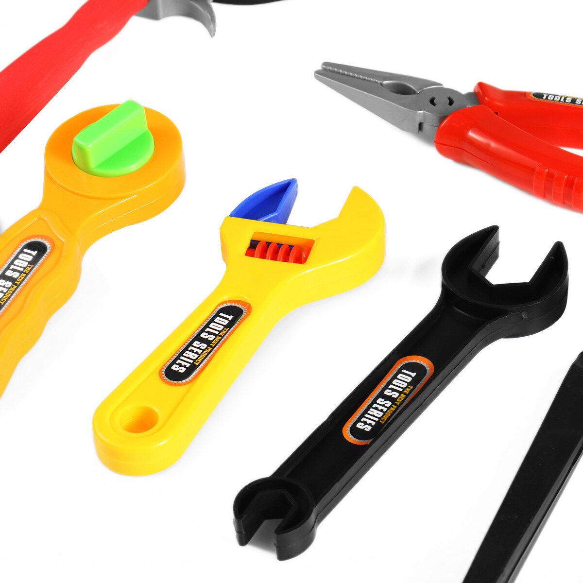 19/32/37PCS Plastic Simulation Tool Set Boys Kids Childs Funny Toy Kit Children Pretend Play Craftsman Carpentry Repair Toys Tools DIY 32PCS
