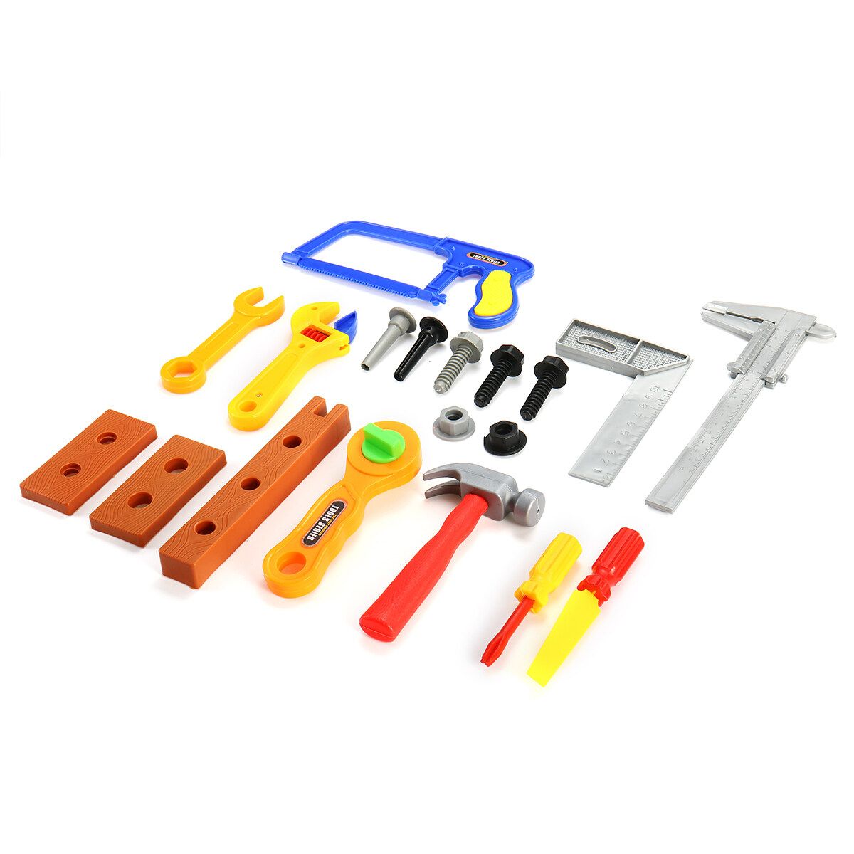19/32/37PCS Plastic Simulation Tool Set Boys Kids Childs Funny Toy Kit Children Pretend Play Craftsman Carpentry Repair Toys Tools DIY 19PCS