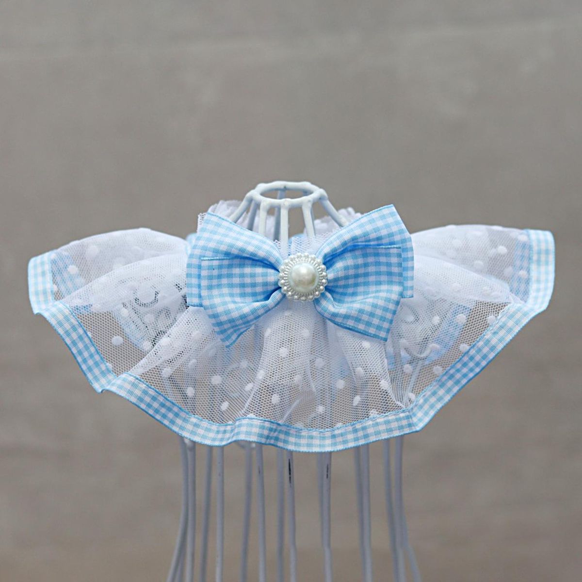 Cat Bib Princess Style Pets Cat Dog Bowknot Neck Scarf Sky Blue