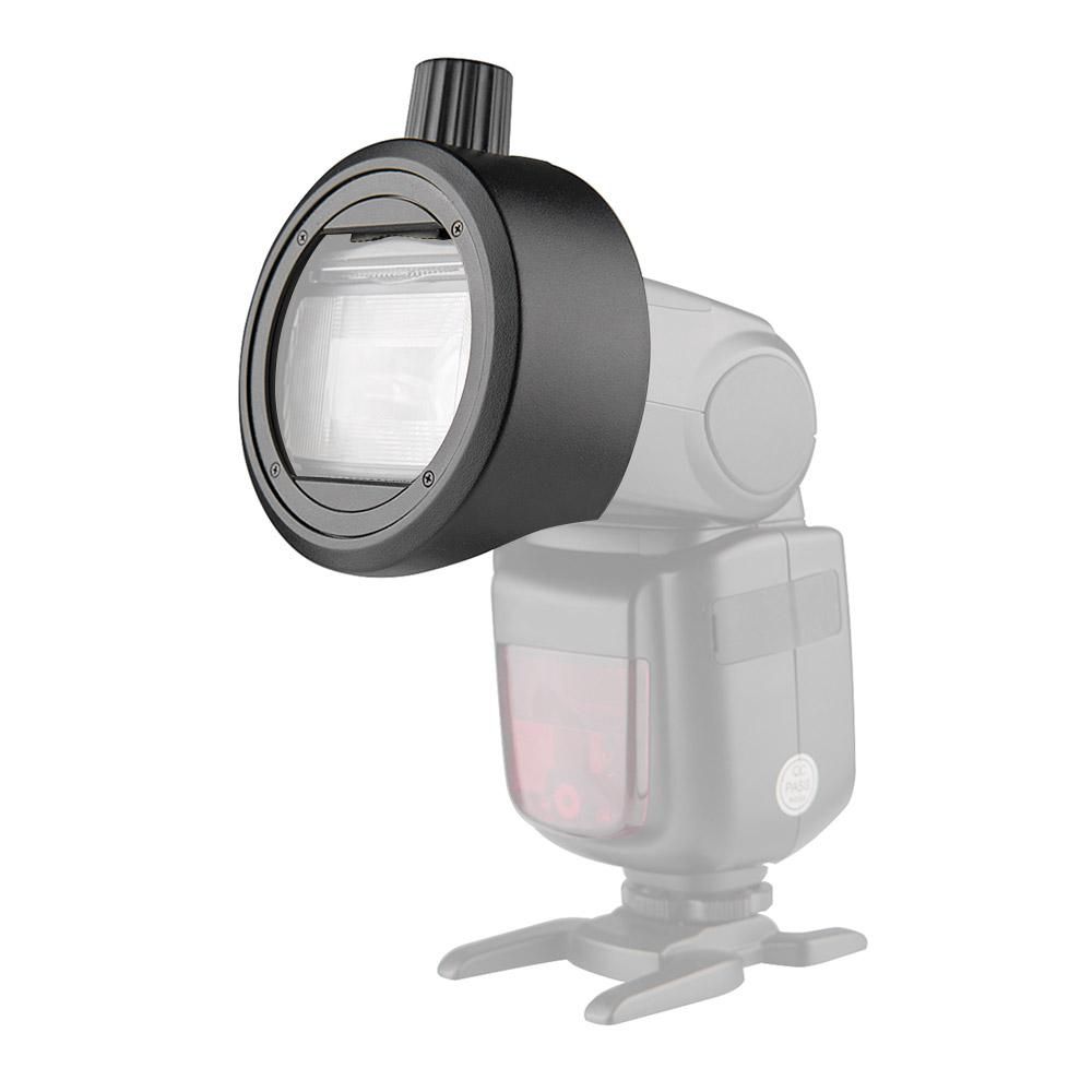 Godox S-R1 On-Camera Flash Speedlite Round Shape Adapter Ring Mount for Godox V860II V850II TT685 TT600 Series Flash for installing Godox AK-R1 Round Head Accessories