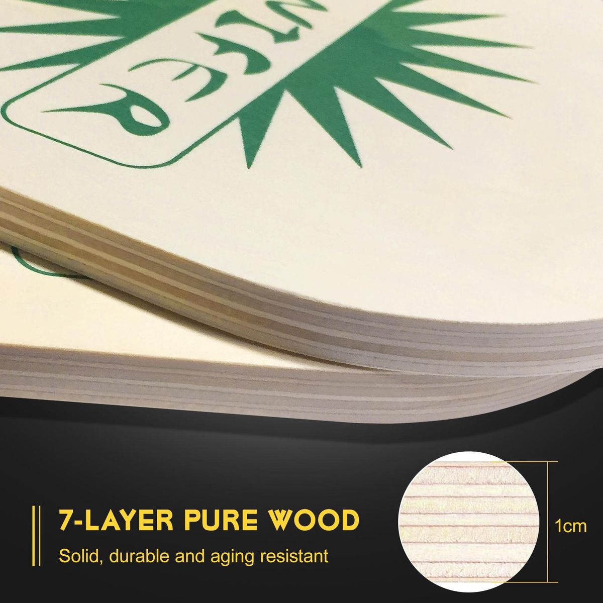 Wood Pickleball Paddle Set Light Weight Pickleball Paddles with Carry Bag Pickleball Rackets with Ergonomic Cushion Grip  2 Pickleball Paddles and 2 Balls