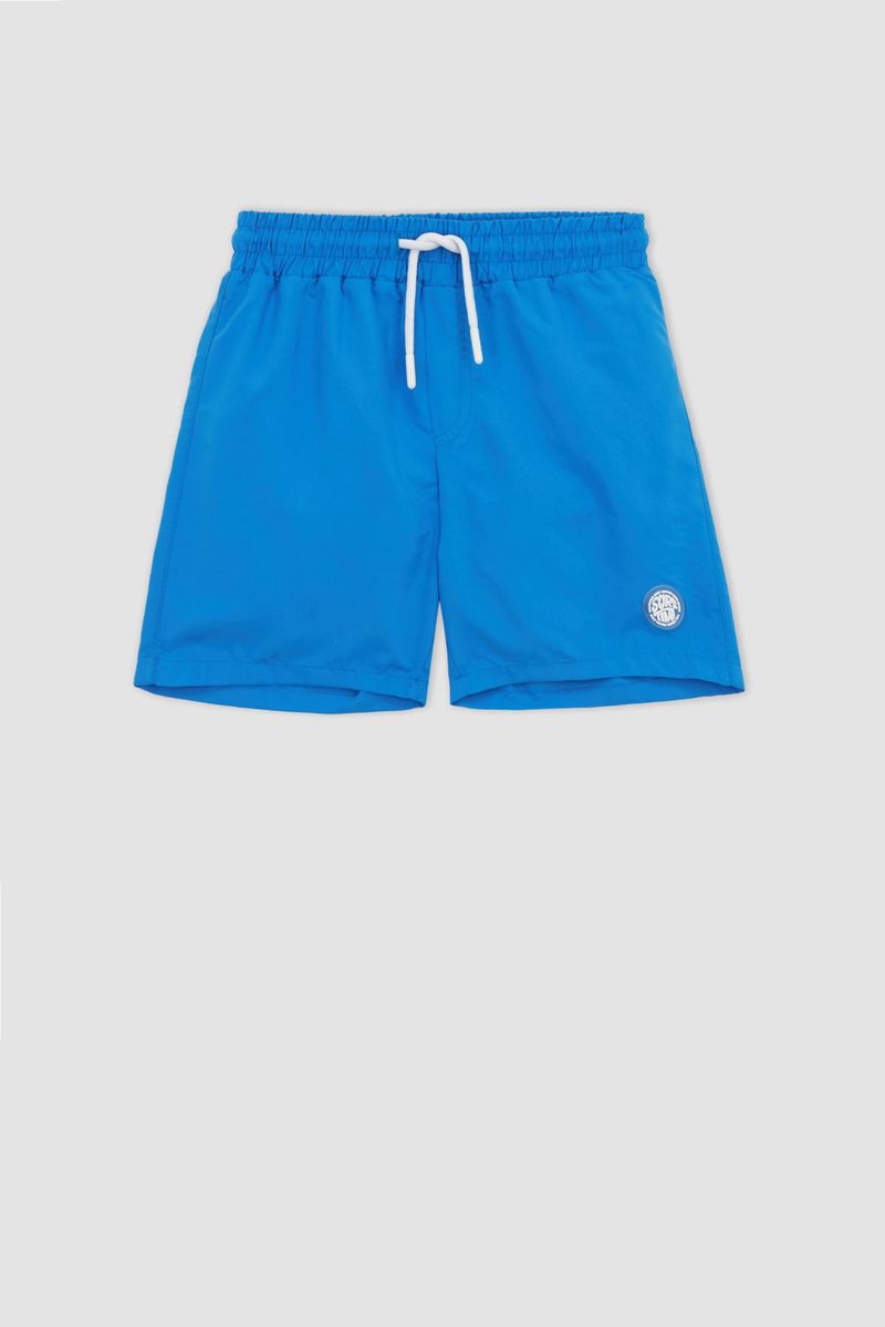 Boy Regular Fit Woven Swimming Short - Blue