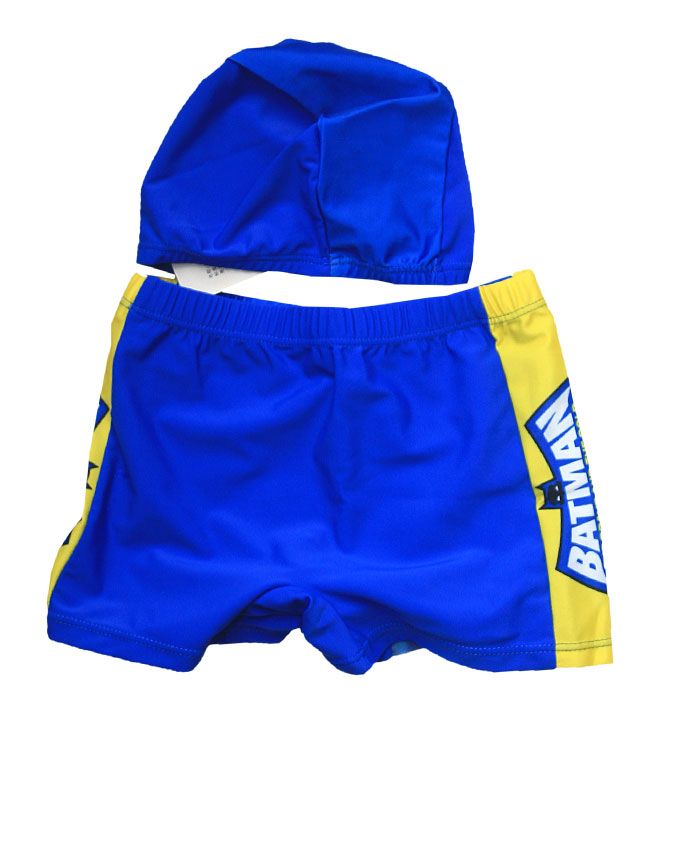 Complete Boys Swimming Pant With Cap -Blue And Multi