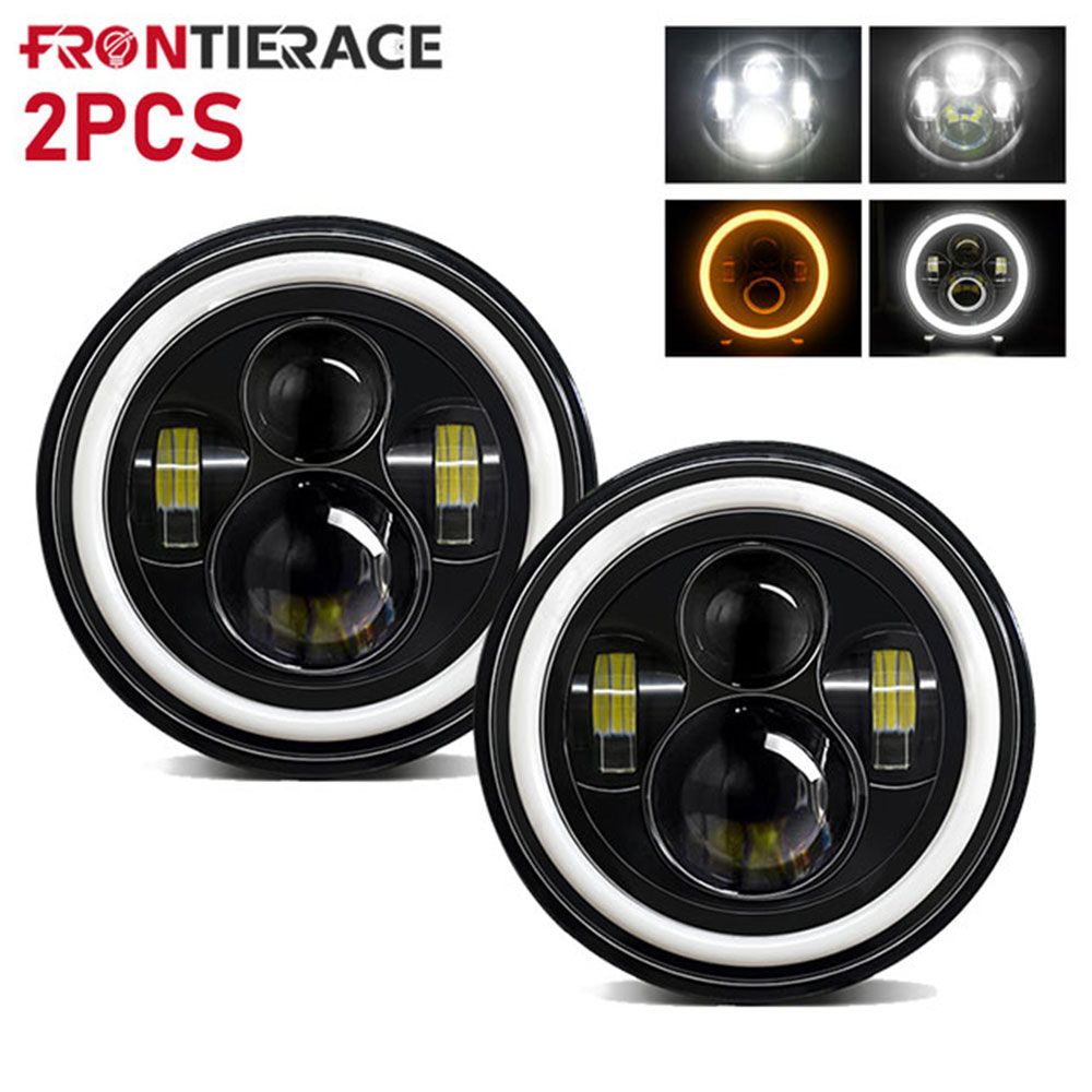 7inch LED Jeep Wrangler Off Road Ights Headlight Car Motorcycle Head Lightembly Far Near Beam