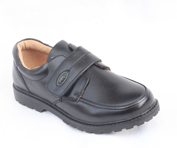 Boys PPL Leather Short Boots -  Black