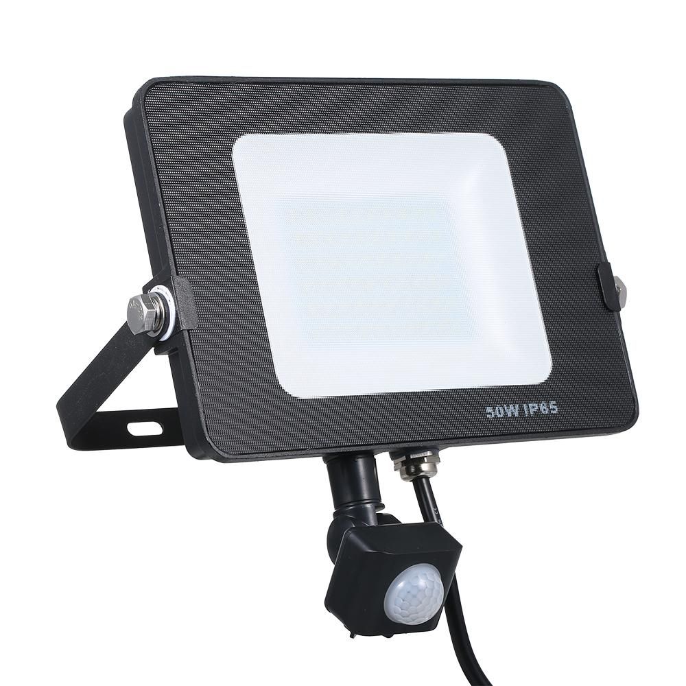 Tomshine AC220V-240V 50W Led Sensitive Motion Sensor Flood Light Project Lamp PIR Motion Inductor Lamp Adopted Human Infrared Technology IP65 Water-resistant for Garage Patio Yard Stairs Front Door Outdoor