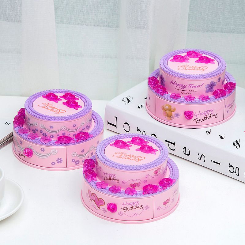 Creative Birthday Cake Music Box Music Box Decoration Ornaments Children's-