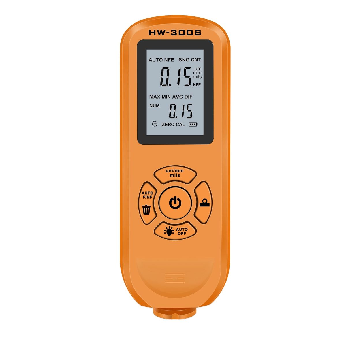 HW-300S Digital Coating Thickness Gauge 0-2000UM Car Paint