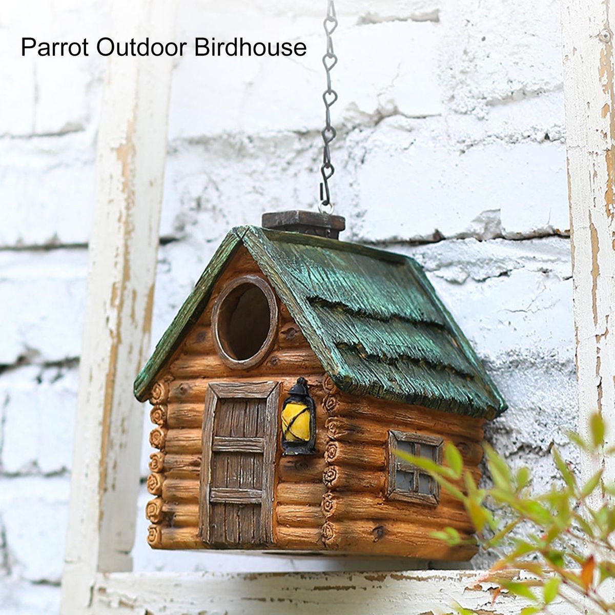 Winter Hummingbird Cage Hanging Bird Garden Nest Multicolor