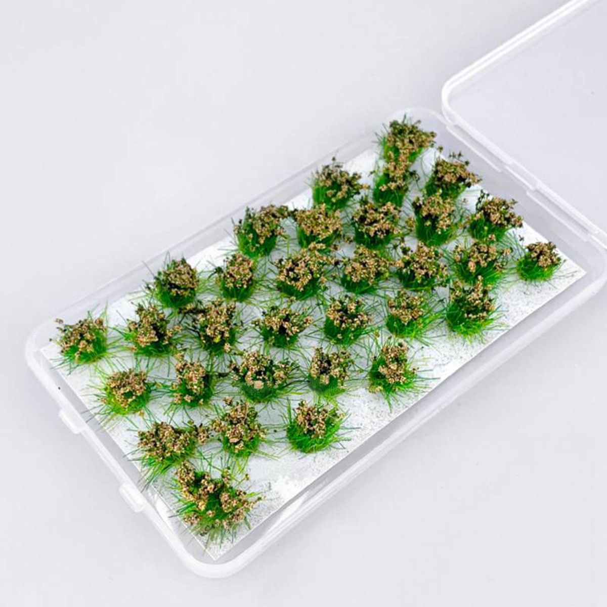 Cluster Grass Tufts Bushy Static Scenery Model 32 Strains Hay Green