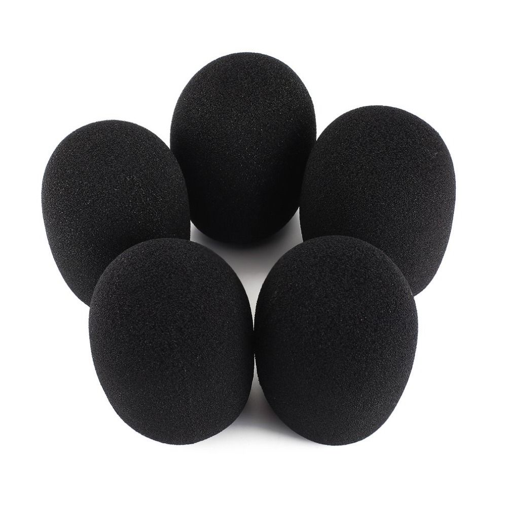 5pcs Microphone Replacement Foam Microphone Cover Mic