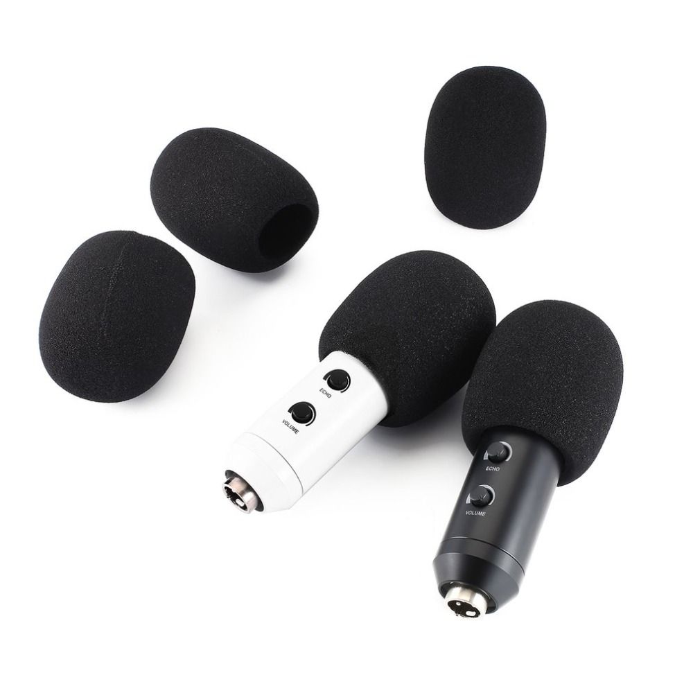 5pcs Microphone Replacement Foam Microphone Cover Mic