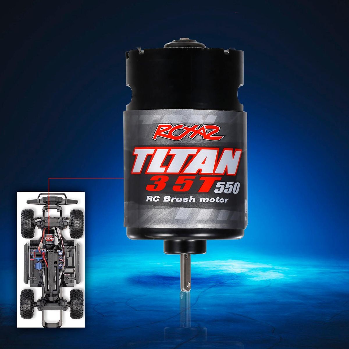 550 35T Brushed Motor for RC 1/10 Axial SCX10 RC4WD D90 Crawler Climbing Tamiya Tractor Truck Trailer RC Car