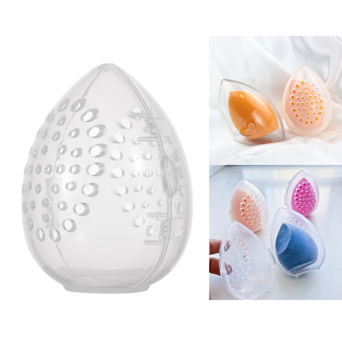 Storage Box  Makeup Sponge Holder For  Shelf