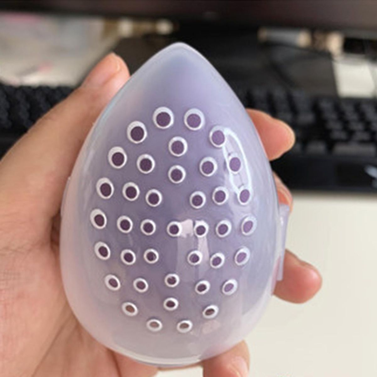 Storage Box  Makeup Sponge Holder For  Shelf