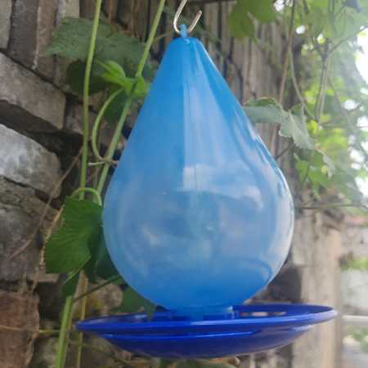Bird Feeder Add Ambient Hanging Bird Food Container Blue