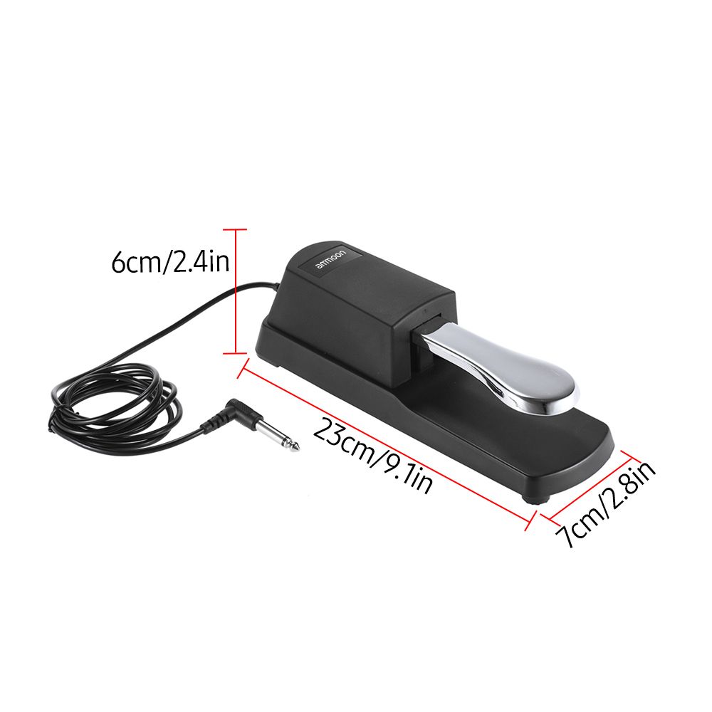 Universal Sustain Pedal For Digital Piano Electronic Keyboard Sustain Foot Pedal With Polarity Switch