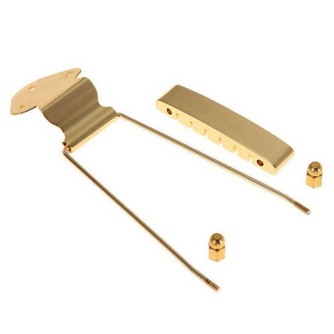 Hollow Semi-hollow Jazz Guitar Tailpiece Birdge For Guitar Golden