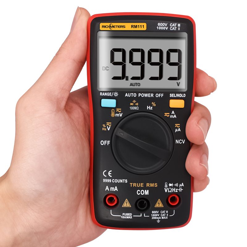 Multimeter Digital ACDC Auto Range 9999 Counts 100M Tester