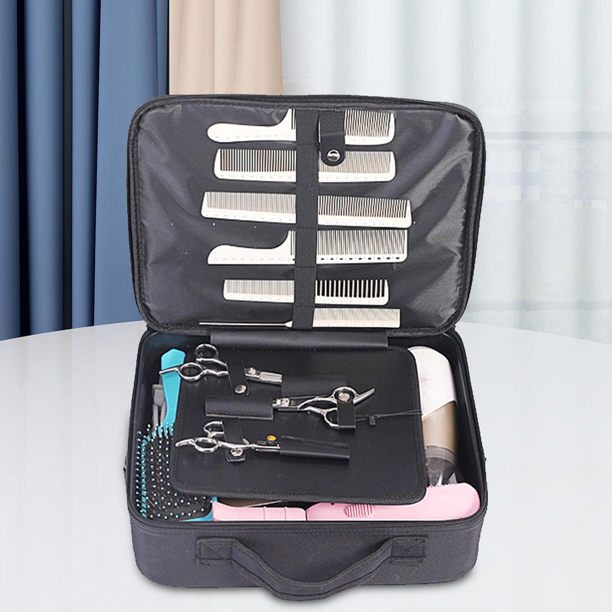 Barber Storage Bag Hair Stylist Box For Makeup S 26x22x9cm