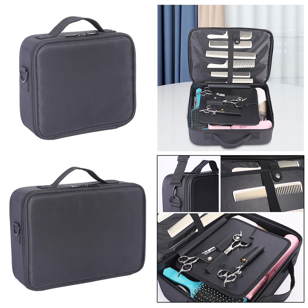 Barber Storage Bag Hair Stylist Box For Makeup S 26x22x9cm