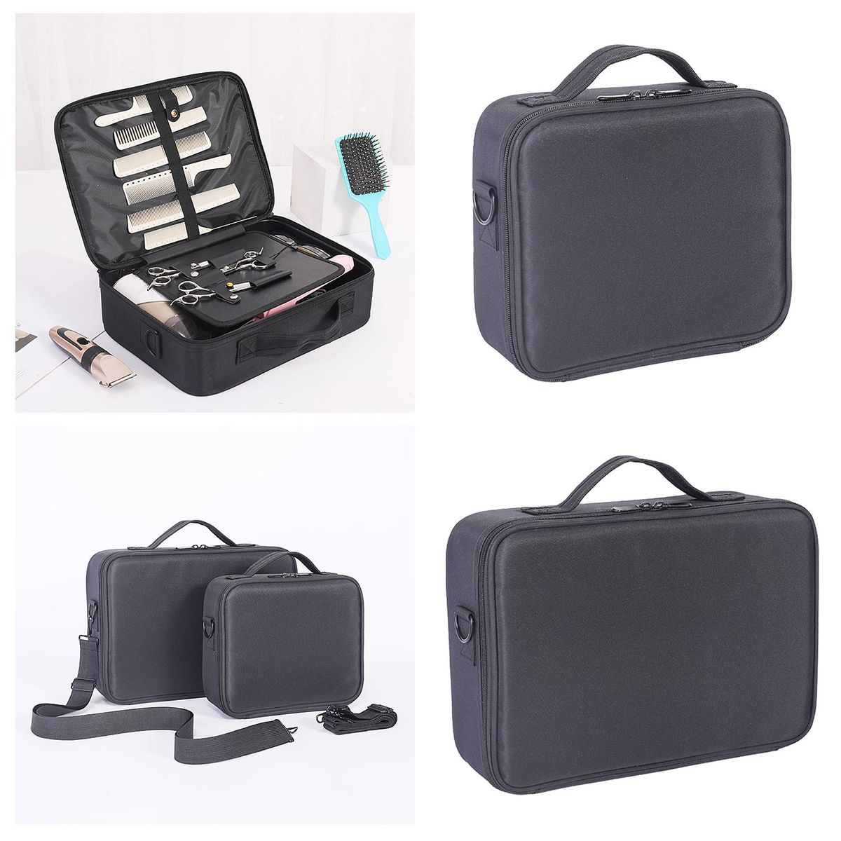 Barber Storage Bag Hair Stylist Box For Makeup S 26x22x9cm