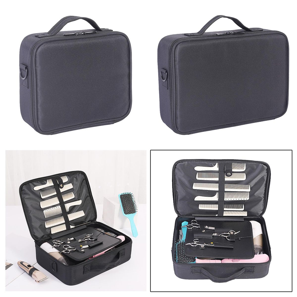 Barber Storage Bag Hair Stylist Box For Makeup S 26x22x9cm