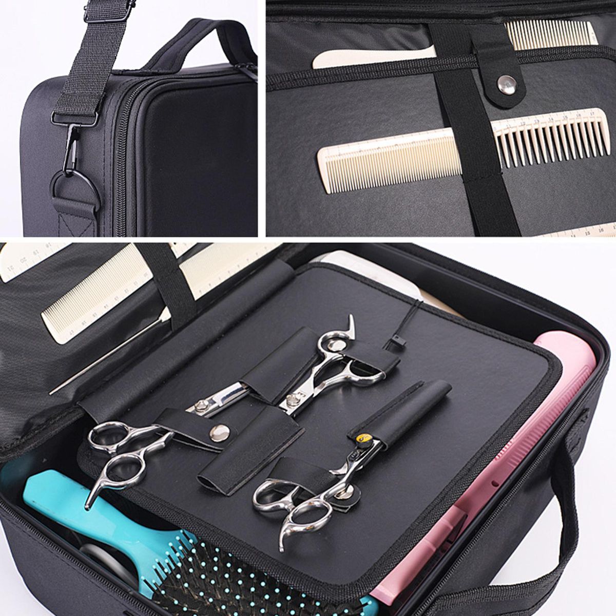 Barber Storage Bag Hair Stylist Box For Makeup S 26x22x9cm