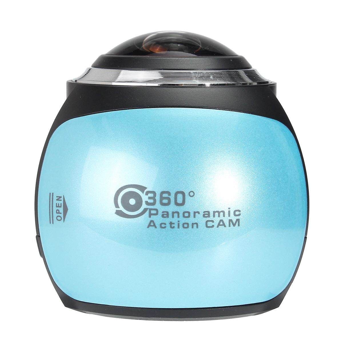 Waterproof 360° Panoramic WiFi 4K Ultra HD VR Action Camera Sport DV Camcorder Blue Blue