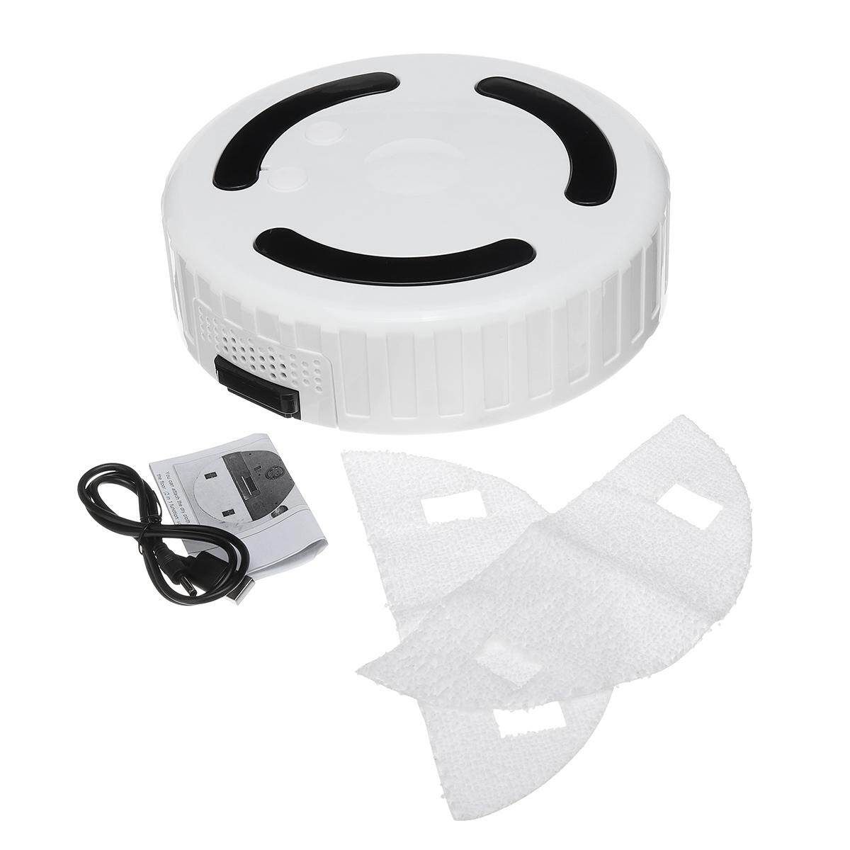 Automatic Rechargeable Smart Robot Vacuum Floor Cleaner Sweeping +2 Rag
