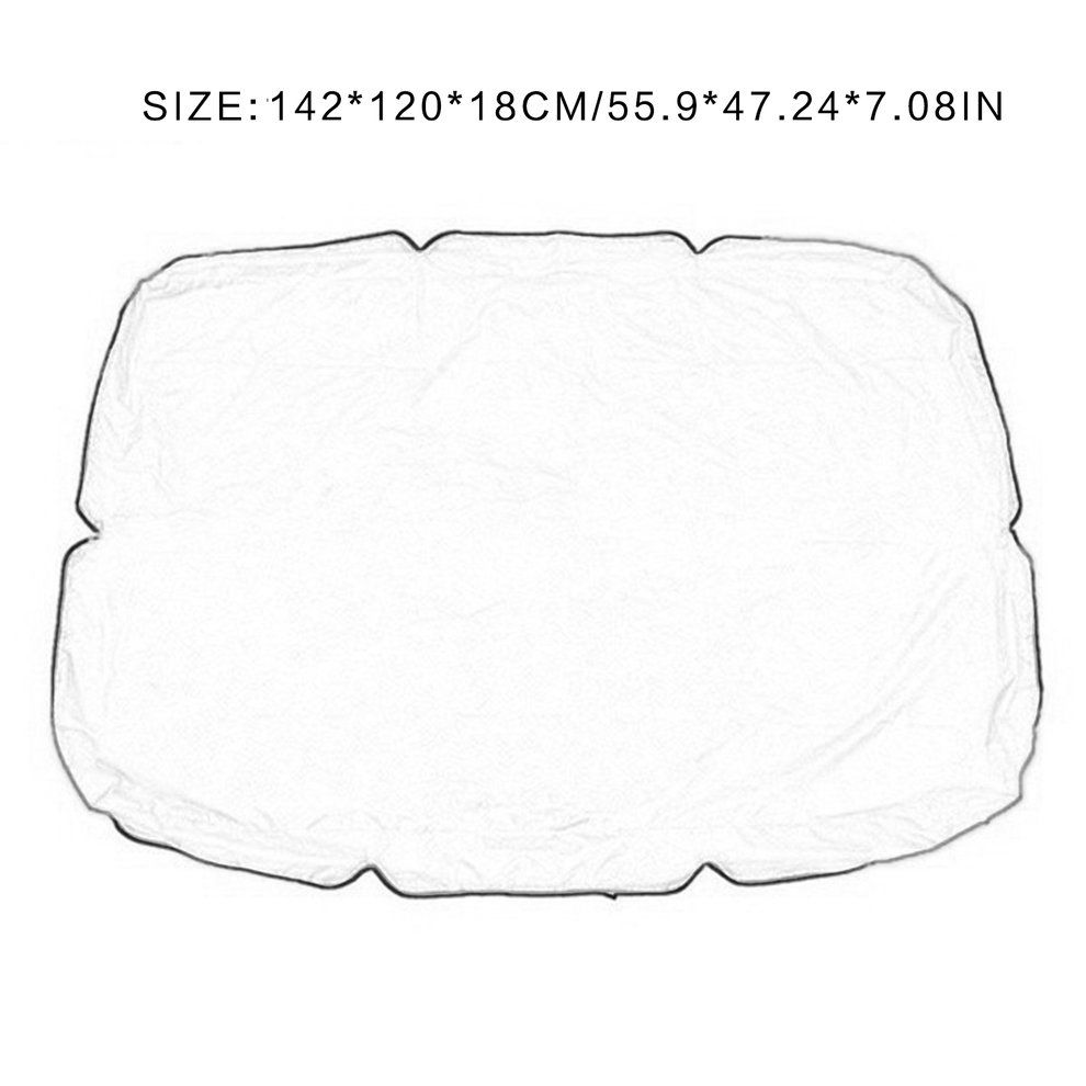 Seater Size Outdoor Garden Patio Swing Sunshade Cover Canopy Seat Top Cover Courtyard Waterproof Swing Sunshade Black