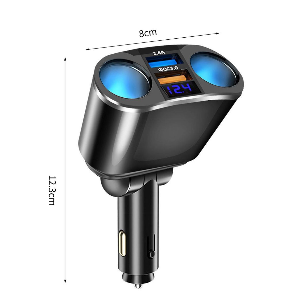 Charger Socket Portable Ignition Socket Black