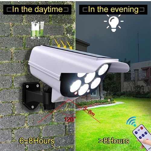 77 LED Solar Security Light Motion Sensor Camera Wireless Outdoor