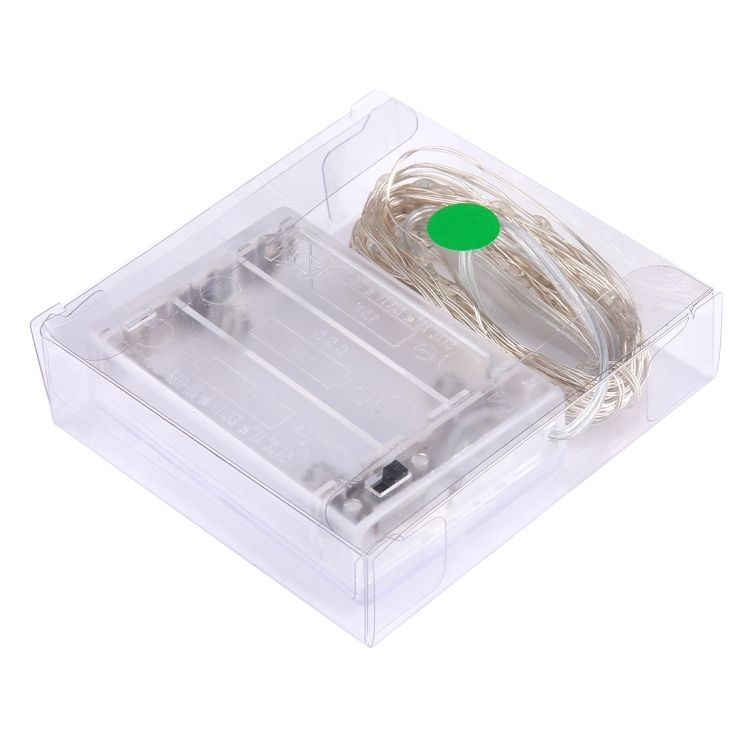 5m 50 LEDs Silver Blue Light Wire String Light Fairy Lamp
