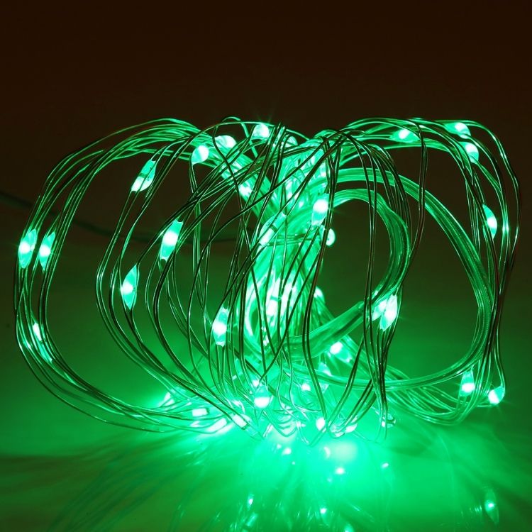 5m 50 LEDs Silver Blue Light Wire String Light Fairy Lamp