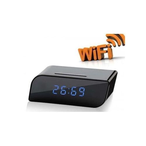 RECHARGEABLE DIGITAL TABLE CLOCK WIFI SPY CAMER