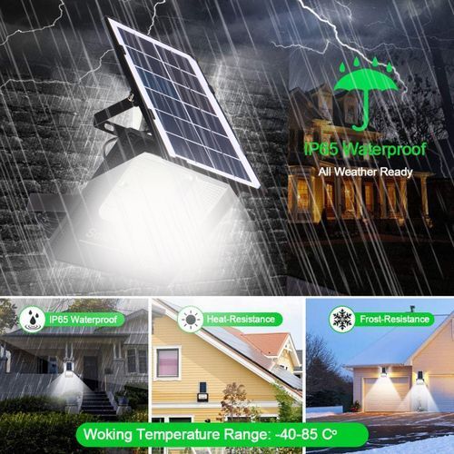 300W Solar Light LED Street Flood Lamp Garden Spotlight 1PCS